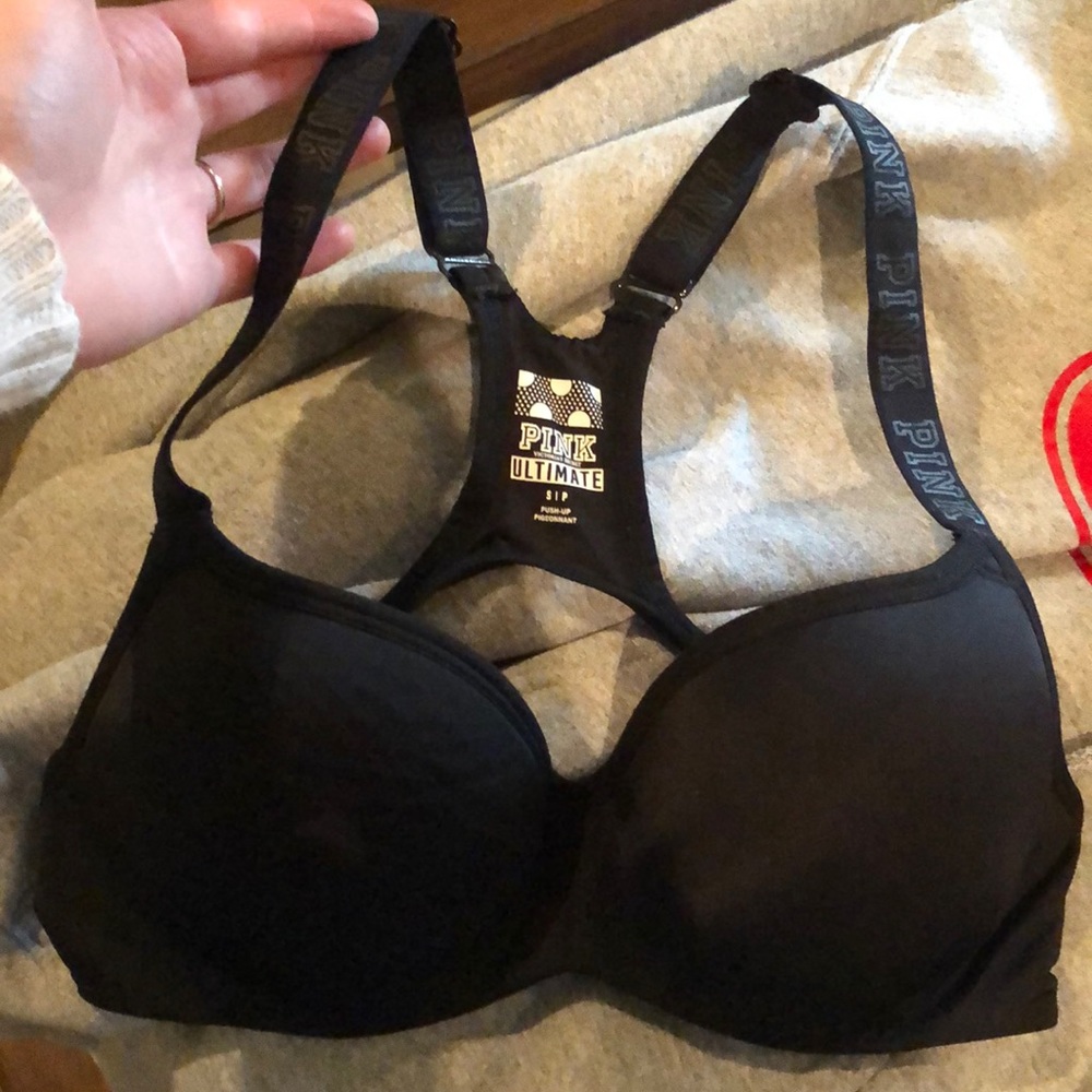 PINK ultimate push up sports bra